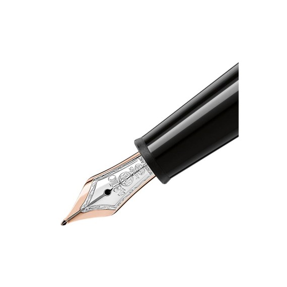 Caneta-tinteiro Montblanc Meisterstück Classique Revestida a Ouro (M) Preta | Ref. 238.112676