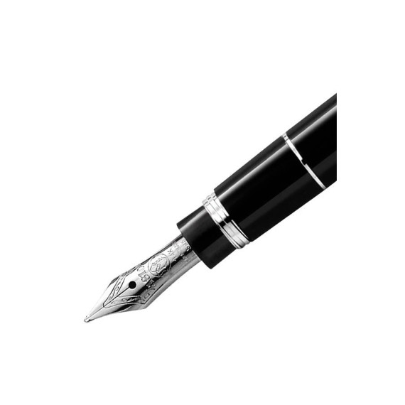 Caneta-tinteCaneta-tinteiro Meisterstück Platinum Line Hommage à W.A. Mozart M Preto Montblanc - Ref. 238.107706-2