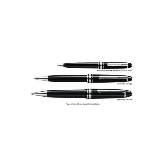 Esferográfica Montblanc Meisterstück Platinum Hommage à W.A. Mozart Preto | Ref. 238.108749