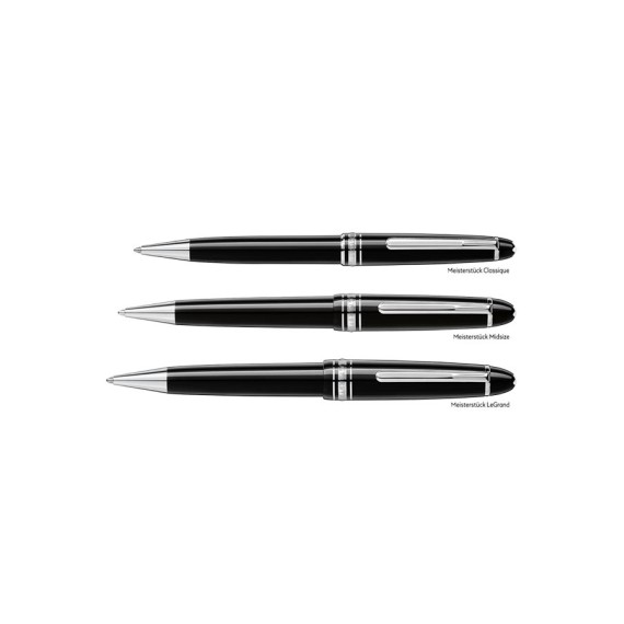 Esferográfica Montblanc Meisterstück Platinum Line LeGrand Preta | Ref. 238.07569 Esferográfica Montblanc Meisterstück Platinum Line LeGrand Preta | Ref. 238.07569