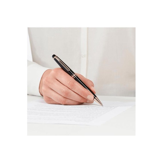 Esferográfica Montblanc Meisterstück Classique Revestida a Ouro Preta | Ref. 238.112679