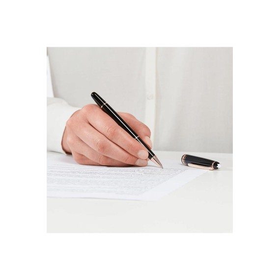 Rollerball Montblanc Meisterstück Classique Revestida a Ouro Preta | Ref. 238.112678