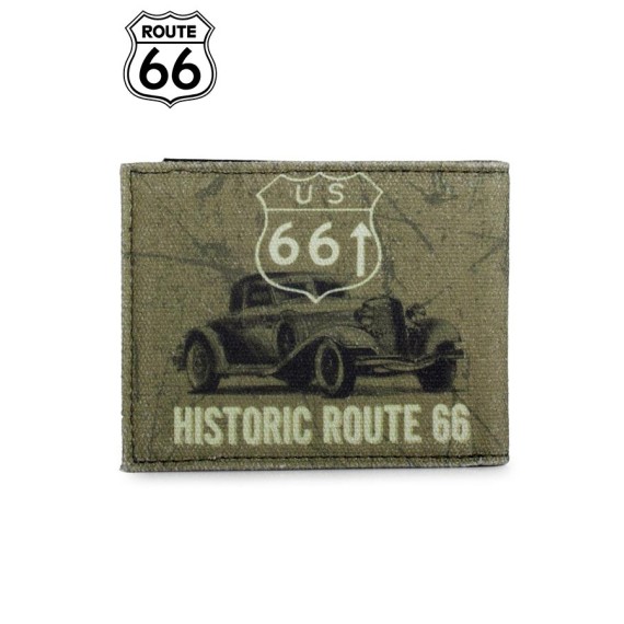 Carteira Porta-Notas com Porta-Moedas Preto ROUTE 66 - Ref. 237.R1210401-3
