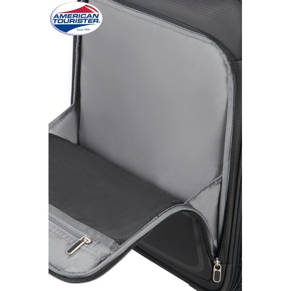 American Tourister Mala/Trolley de Cabine 55cm 2 Rodas Upright Expansível AIRBEAT Universe Black | Ref. 9245G00109