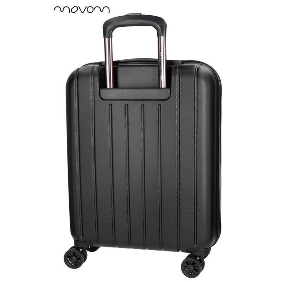 Mala de Cabine / Trolley 55cm 4 Rodas MOVOM Wood Preto | Ref. 186.5319461A
