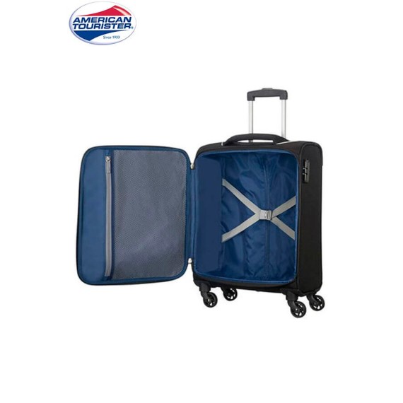 American Tourister Mala de Cabine / Trolley 55cm HOLIDAY HEAT Preta | Ref. 9250G00409 American Tourister Mala de Cabine / Trolley 55cm HOLIDAY HEAT Preta | Ref. 9250G00409