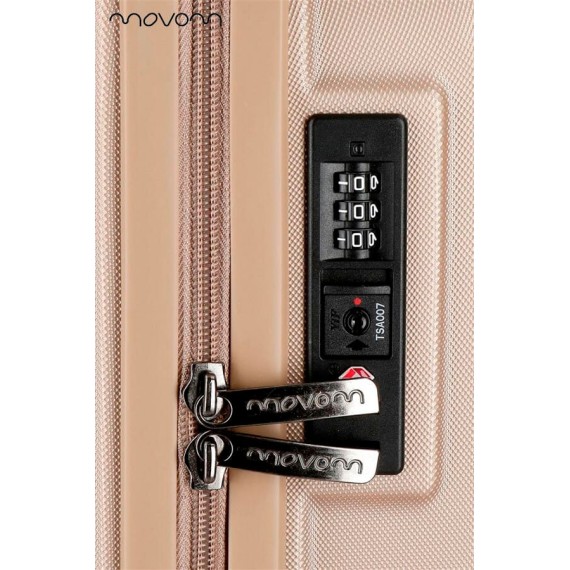 Mala de Viagem / Trolley Grande 75cm 4R Exp. MOVOM Wood Champanhe | Ref. 186.5319465C