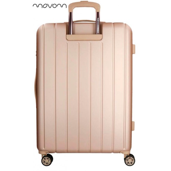 Mala de Viagem / Trolley Grande 75cm 4R Exp. MOVOM Wood Champanhe | Ref. 186.5319465C