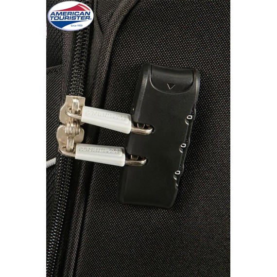 American Tourister Mala/Trolley de Viagem Médio 67cm 4 Rodas Spinner HOLIDAY HEAT Preto | Ref. 9250G00509