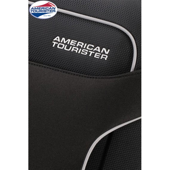 American Tourister Mala/Trolley de Viagem Médio 67cm 4 Rodas Spinner HOLIDAY HEAT Preto | Ref. 9250G00509