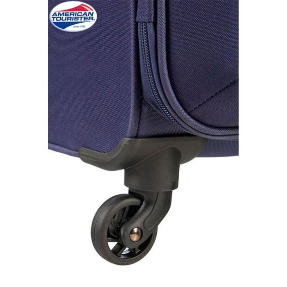 American Tourister Mala/Trolley de Viagem Médio 67cm 4 Rodas Spinner HOLIDAY HEAT Azul Marinho | Ref. 9250G00541