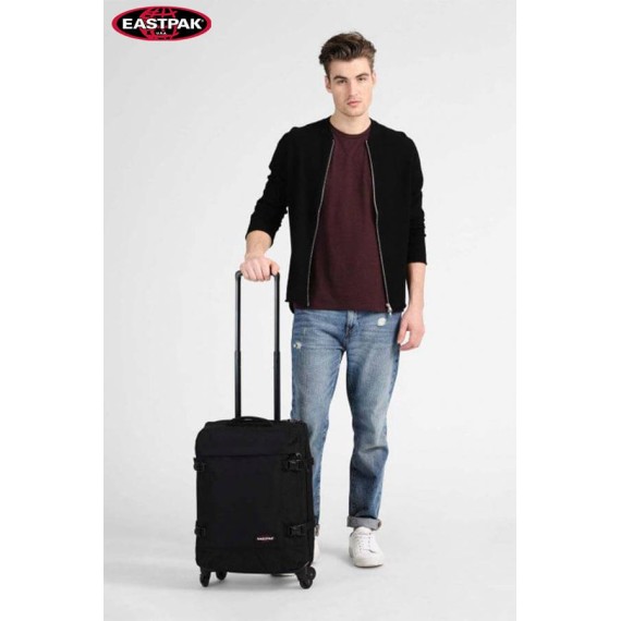 Mala de Cabine / Trolley 54cm 4 Rodas Eastpak TRANS4 S Preta Ref. 267.80L008