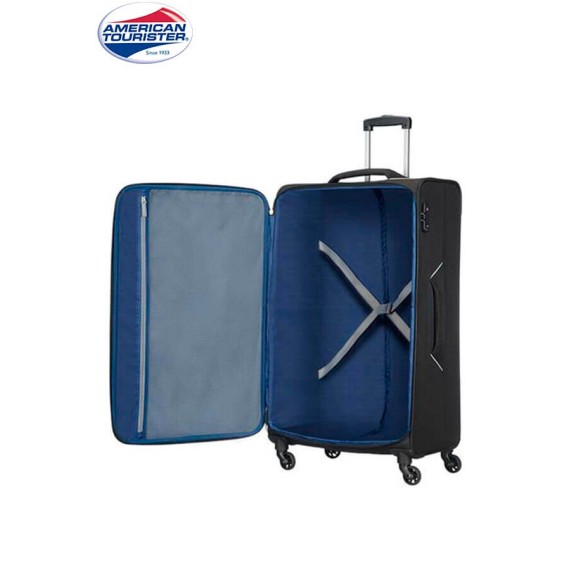 American Tourister Mala/Trolley de Viagem Grande 79cm 4 Rodas Spinner HOLIDAY HEAT Preto | Ref. 9250G00609 American Tourister Mala/Trolley de Viagem Grande 79cm 4 Rodas Spinner HOLIDAY HEAT Preto | Ref. 9250G00609