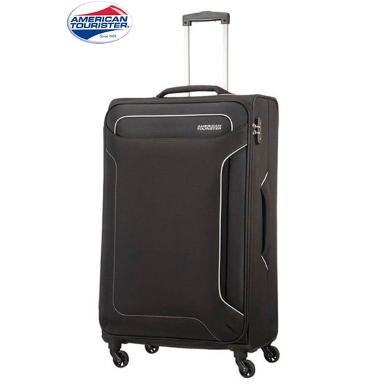 American Tourister Mala/Trolley de Viagem Grande 79cm 4 Rodas Spinner HOLIDAY HEAT Preto | Ref. 9250G00609 American Tourister Mala/Trolley de Viagem Grande 79cm 4 Rodas Spinner HOLIDAY HEAT Preto | Ref. 9250G00609