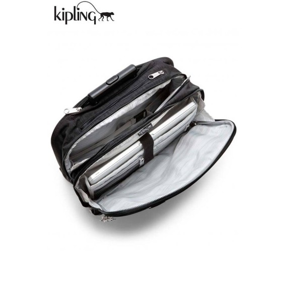 Pasta com Rodas 15’’ Dazz Black NETSIA Kipling - Ref. 187.K12271H53-3