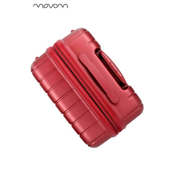 Mala de Viagem / Trolley Média 65cm 4R Exp. MOVOM Wood Vermelha | Ref. 186.5319466B