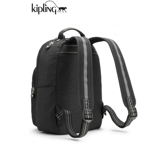 Mochila Pequena para Portátil Kipling True Black SEOUL GO - Ref. 187.K18674J99-1