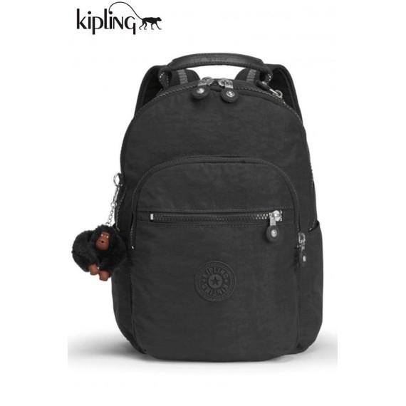 Mochila Pequena para Portátil Kipling True Black SEOUL GO - Ref. 187.K18674J99