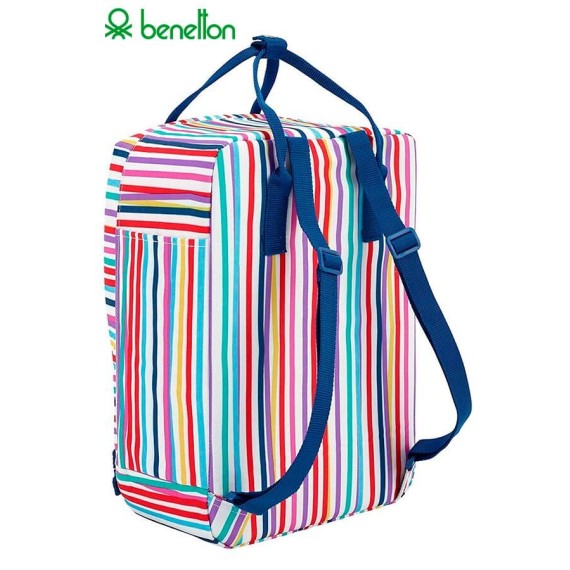 Saco/Mochila com Alças Multicolor BENETTON Color Lines - Ref. 248.611828822-2