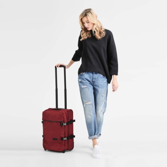Mala/Trolley Cabine 2 Rodas 55cm Upright Eastpak TRANVERZ S Constructed Merlot | Ref. 267.61L32S