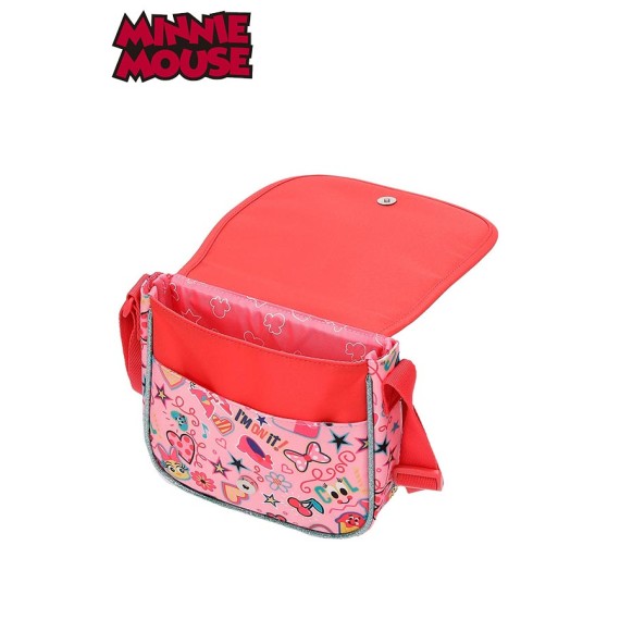 Bolsa de Tiracolo Minnie Stickers - Ref. 186.2335461-4