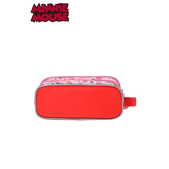 Estojo Escolar Duplo Compartimento Minnie Stickers - Ref. 186.2334261-2 Estojo Escolar Duplo Compartimento Minnie Stickers - Ref. 186.2334261-2