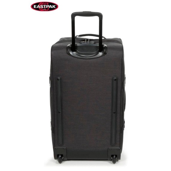 Mala/Trolley de Viagem Médio 2 rodas Upright 67 cm Eastpak Mod. Tranverz Loud Black - Ref. 267.62L81W-2