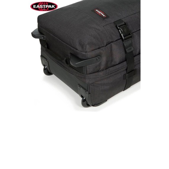 Mala/Trolley de Viagem Médio 2 rodas Upright 67 cm Eastpak Mod. Tranverz Loud Black - Ref. 267.62L81W-5