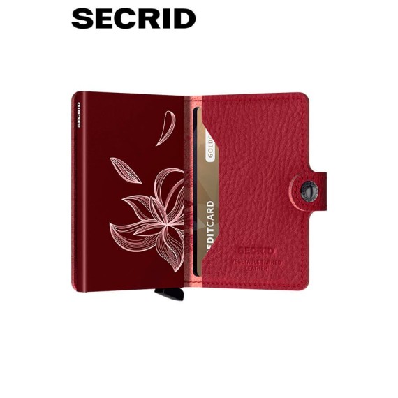 Secrid MINIWALLET Stich Magnolia Rosso | Ref. 297.MST-MAG-RO