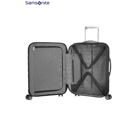 Samsonite Mala/Trolley de Cabine 4 Rodas 55cm Expansível FLUX Preto - Ref. 92CB000109-1