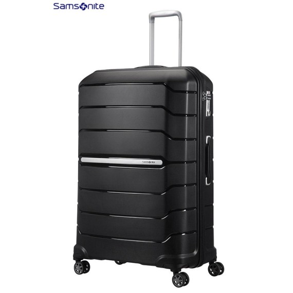 Samsonite Mala/Trolley de Viagem Gigante 81cm 4 Rodas Spinner Expansível FLUX Preto - Ref. CB000409 Samsonite Mala/Trolley de Viagem Gigante 81cm 4 Rodas Spinner Expansível FLUX Preto - Ref. CB000409