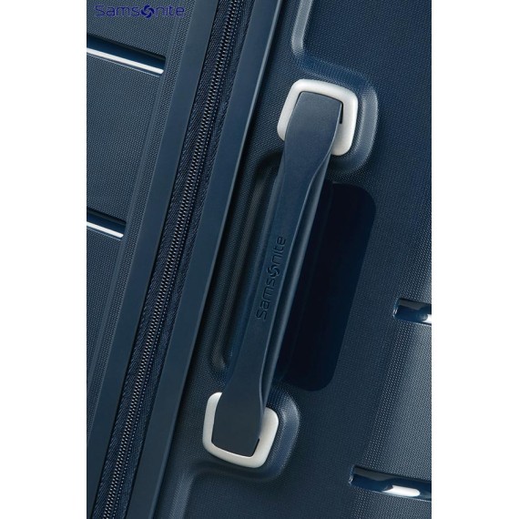Samsonite Trolley de Viagem Médio 4 Rodas 68cm Expansível FLUX Azul  - Ref. CB000241-7