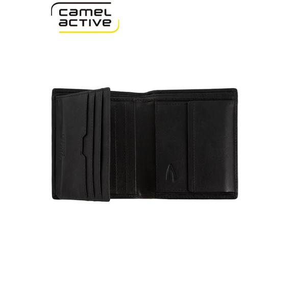 Camel Active Carteira Tradicional ao Alto c/ Porta-Moedas OSAKA Preto | Ref. 9126970460 Camel Active Carteira Tradicional ao Alto c/ Porta-Moedas OSAKA Preto | Ref. 9126970460