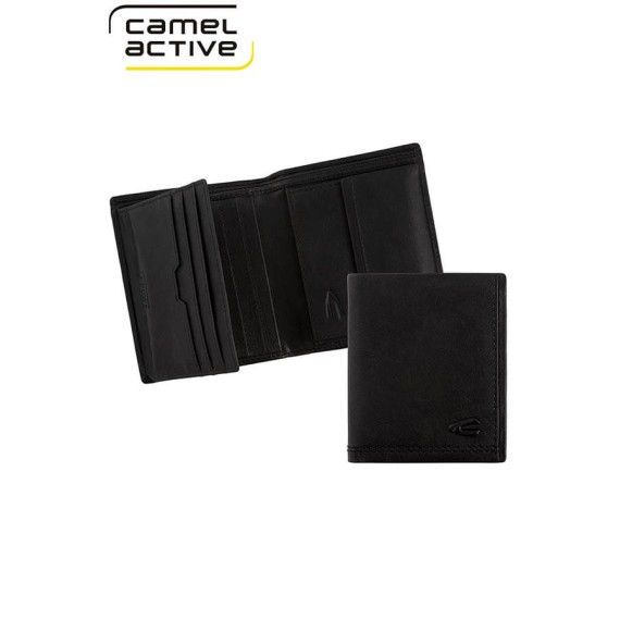 Camel Active Carteira Tradicional ao Alto c/ Porta-Moedas OSAKA Preto | Ref. 9126970460 Camel Active Carteira Tradicional ao Alto c/ Porta-Moedas OSAKA Preto | Ref. 9126970460