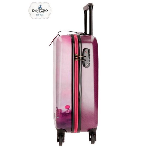 Gorjuss Mala/Trolley de Cabine 55cm 4 Rodas Spinner THE LITTLE FRIEND Lilás | Ref. 186.3231661A