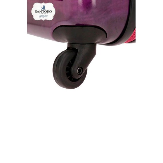 Gorjuss Mala/Trolley de Cabine 55cm 4 Rodas Spinner THE LITTLE FRIEND Lilás | Ref. 186.3231661A