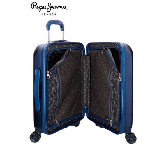 Pepe Jeans Mala/Trolley de Viagem Cabine 4 Rodas Spinner 55cm CAMBRIDGE Azul - Ref. 186.5418963A-1