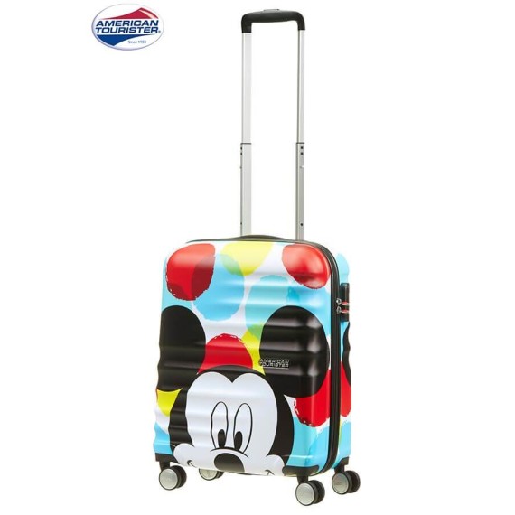 American Tourister Mala/Trolley de Cabine 4 Rodas 55cm Wavebreaker Disney Mickey Close-Up - Ref. 9231C00112-3