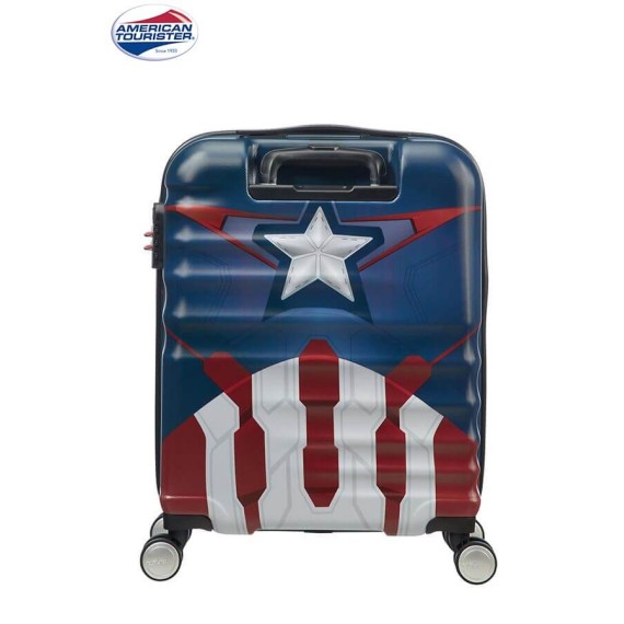 American Tourister Mala/Trolley de Cabine 4 Rodas 55cm Wavebreaker Marvel Captain America Close-Up-  Ref. 9231C00222-2