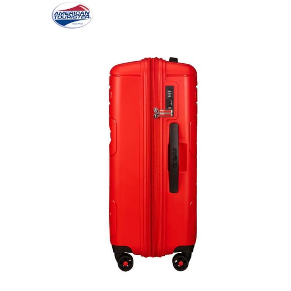 American Tourister Mala/Trolley de Viagem Médio 4 Rodas 67cm Expansível SUNSIDE Sunset Red - Ref. X9251G00200-4 American Tourister Mala/Trolley de Viagem Médio 4 Rodas 67cm Expansível SUNSIDE Sunset Red - Ref. X9251G00200-4