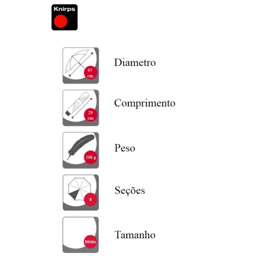 Guarda-Chuva Dobrável Automático TS.200 Duomatic Drey Azul Knirps - Ref. 300.9542008397-2