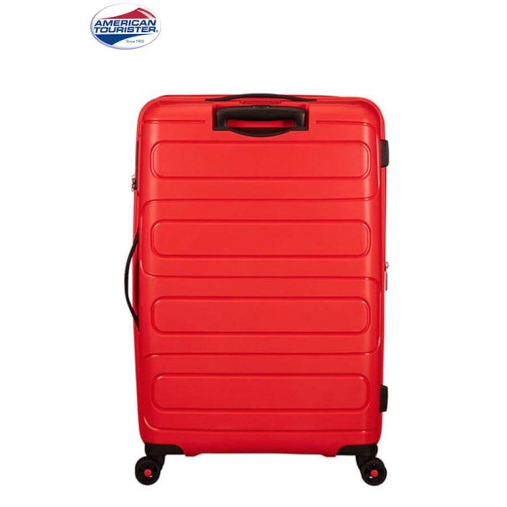 American Tourister Mala/Trolley de Viagem Grande 4 Rodas Spinner 77cm Expansível SUNSIDE Sunset Red - Ref. 9251G00300-2
