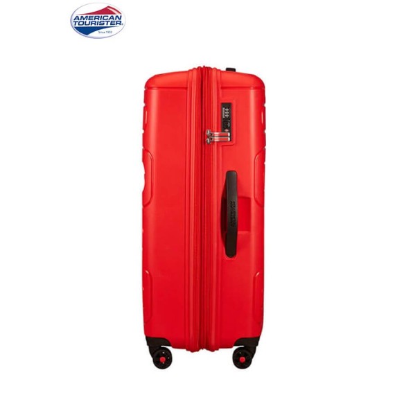 American Tourister Mala/Trolley de Viagem Grande 4 Rodas Spinner 77cm Expansível SUNSIDE Sunset Red - Ref. 9251G00300-3