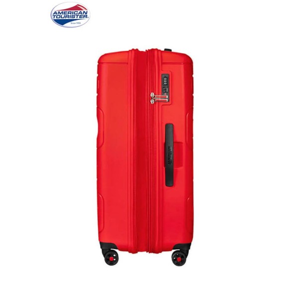 American Tourister Mala/Trolley de Viagem Grande 4 Rodas Spinner 77cm Expansível SUNSIDE Sunset Red - Ref. 9251G00300-4