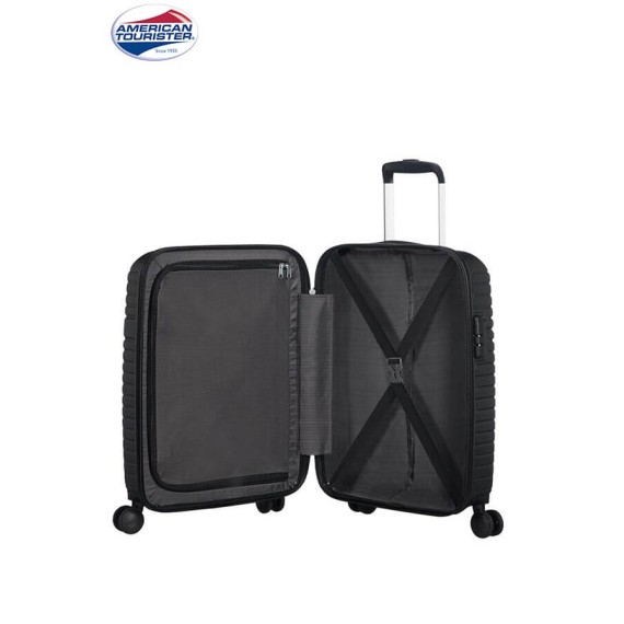 American Tourister Mala de Cabine / Trolley 55cm AERO RACER Preta | Ref. 9261G00109