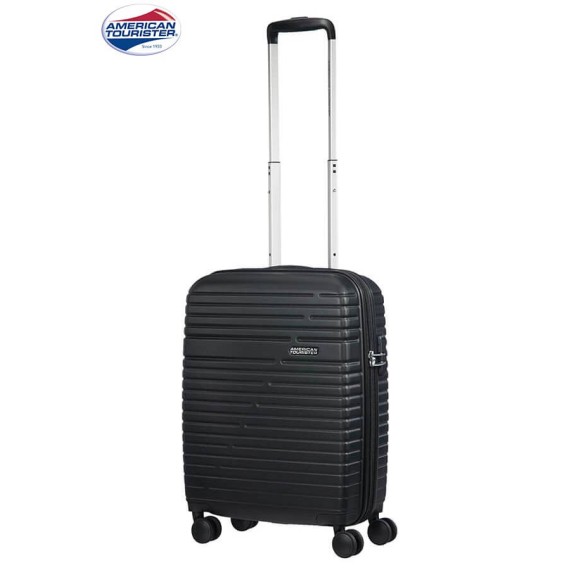 American Tourister Mala de Cabine / Trolley 55cm AERO RACER Preta | Ref. 9261G00109