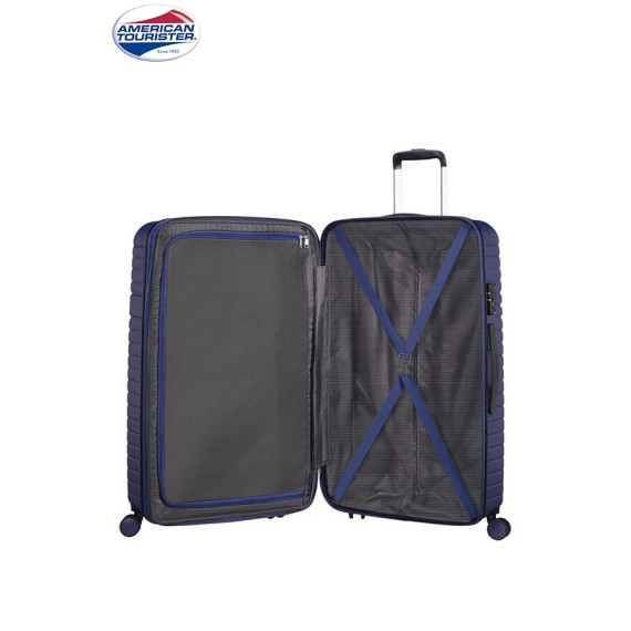 American Tourister Mala de Viagem / Trolley Grande 79cm 4R Exp. AERO RACER Nocturne Blue | Ref. 9261G00321