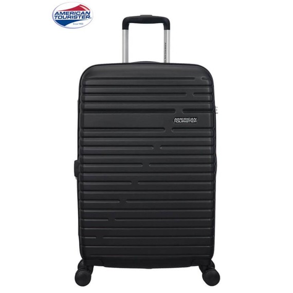 American Tourister Mala de Viagem / Trolley Médio 68cm 4R Exp AERO RACER Jet Black | Ref. 9261G00209