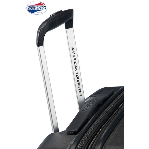 American Tourister Mala de Viagem / Trolley Médio 68cm 4R Exp AERO RACER Jet Black | Ref. 9261G00209