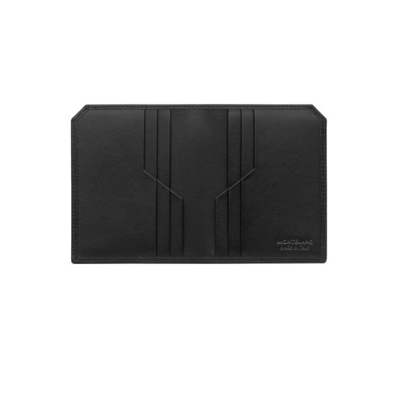 Porta Cartões de Visita com bolso transparente Preto Montblanc - Ref. 238.118720-1